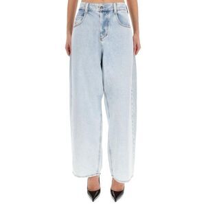 DIESEL Wide Leg Light Wash Denim Jeans Men DENIM Pants